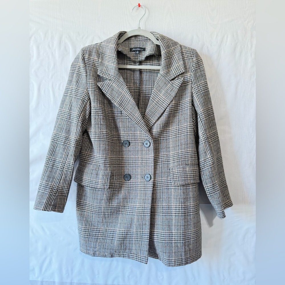 Chocolate Double Breasted Blazer
